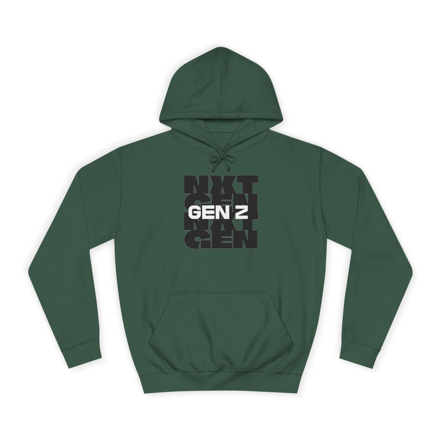 Unisex College Hoodie - Gent Z Graphic Sweatshirt