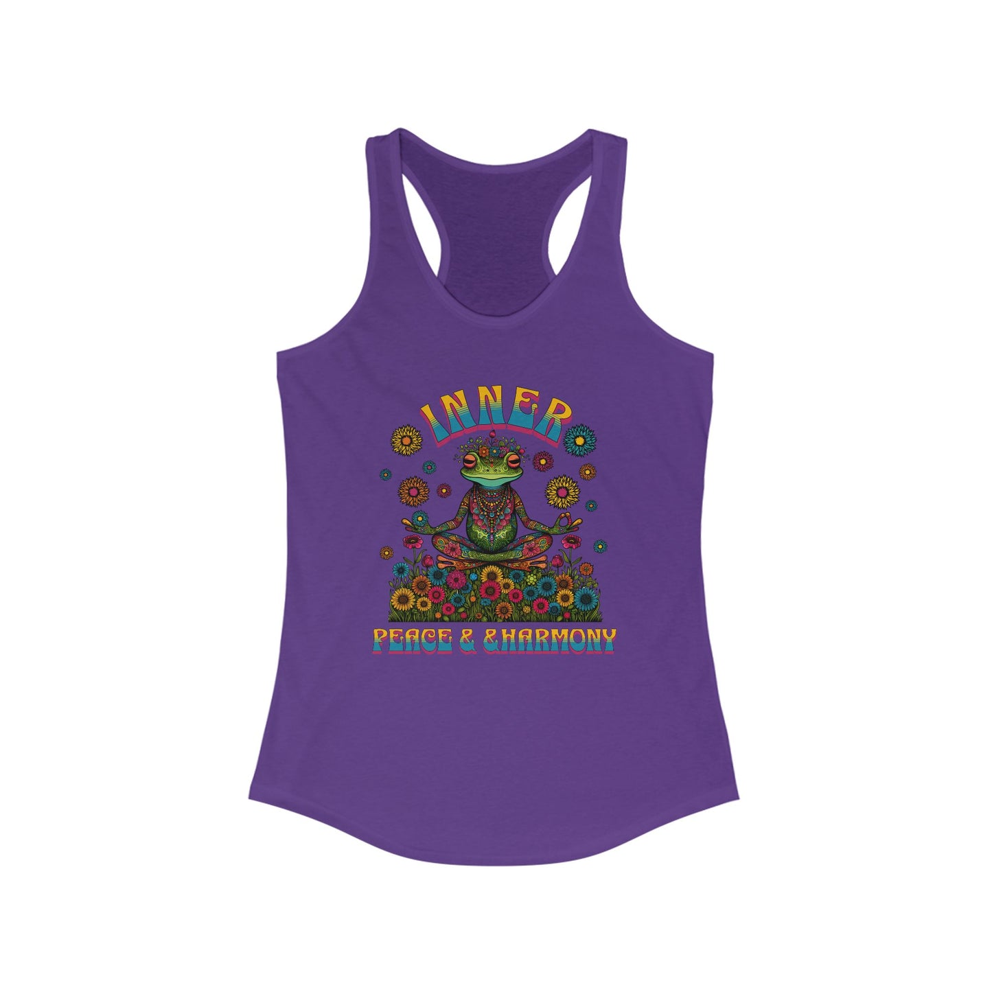 Inner Peace & Harmony Tank Top for Women - Colorful Meditation Design