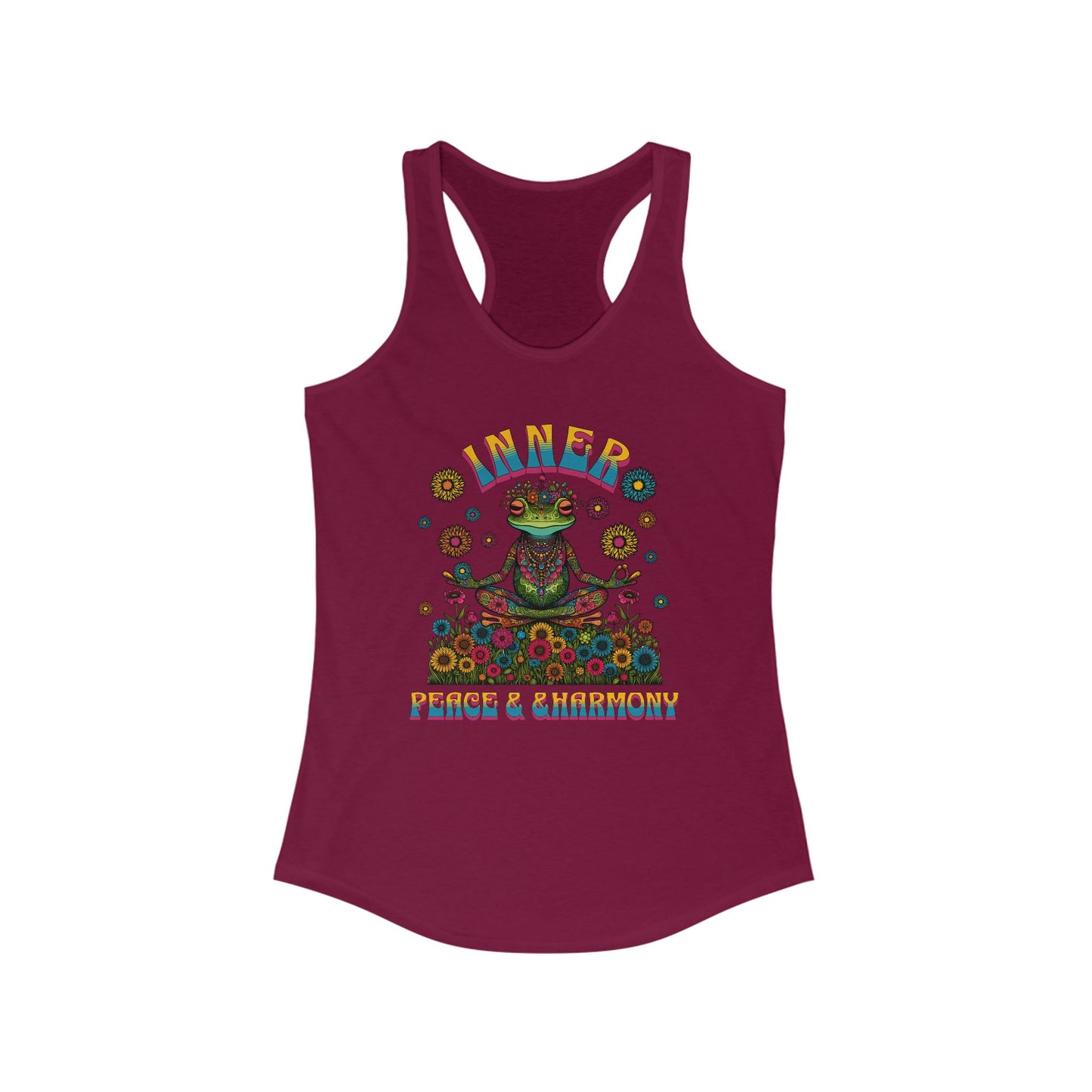 Inner Peace & Harmony Tank Top for Women - Colorful Meditation Design