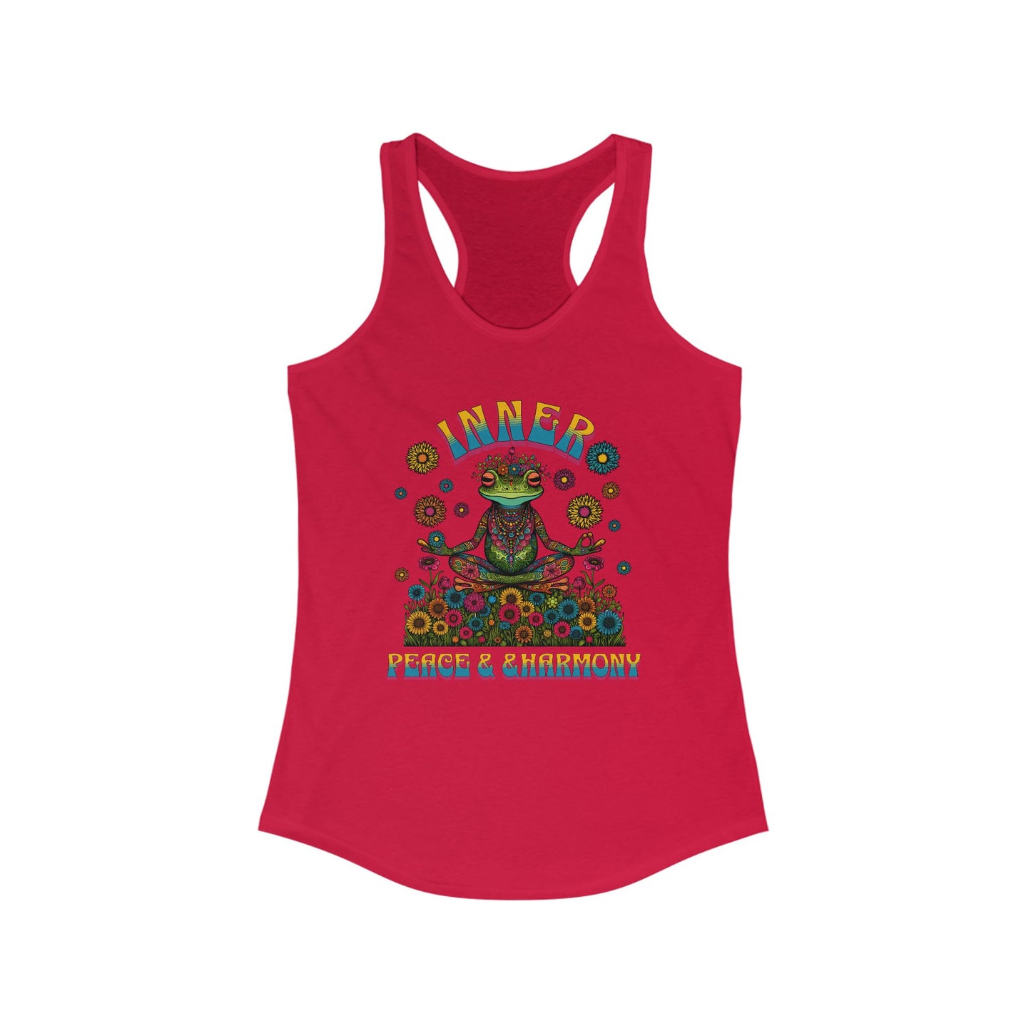 Inner Peace & Harmony Tank Top for Women - Colorful Meditation Design