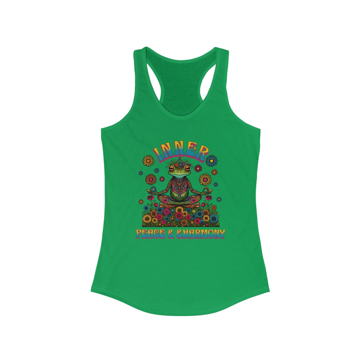 Inner Peace & Harmony Tank Top for Women - Colorful Meditation Design