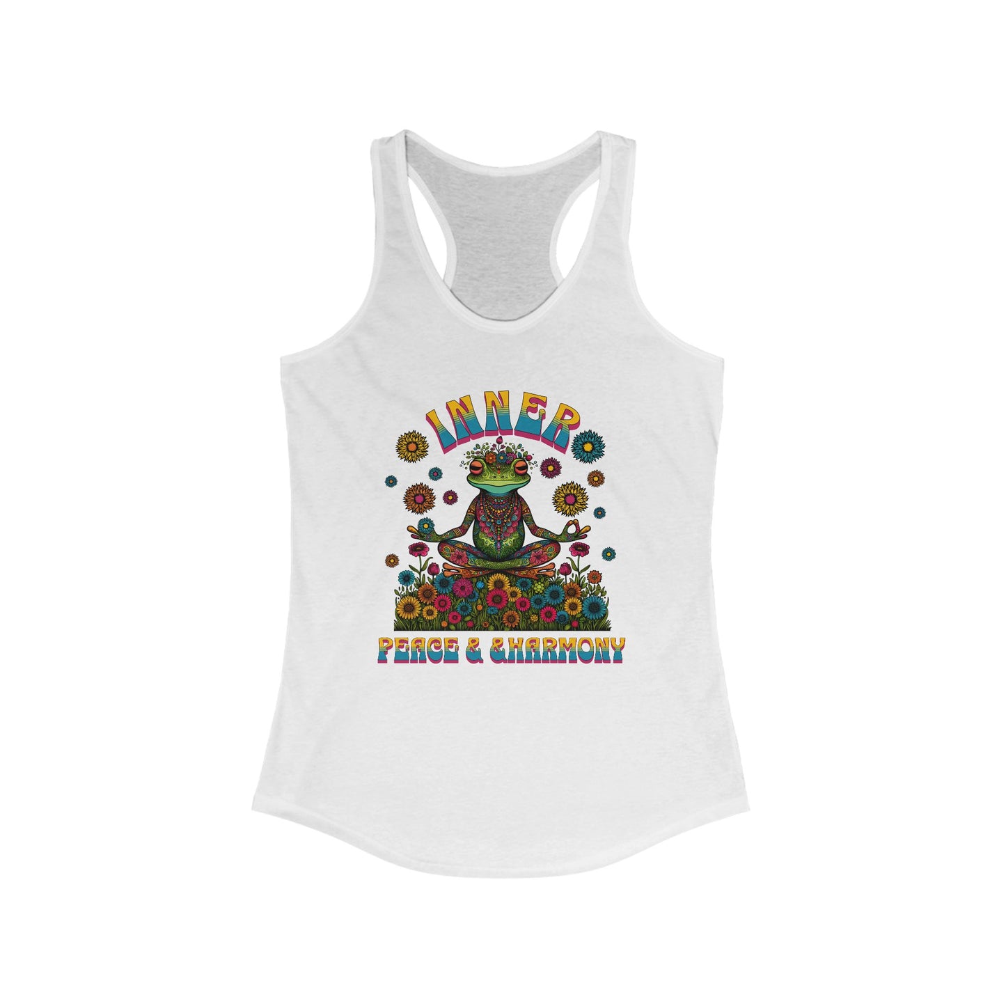 Inner Peace & Harmony Tank Top for Women - Colorful Meditation Design