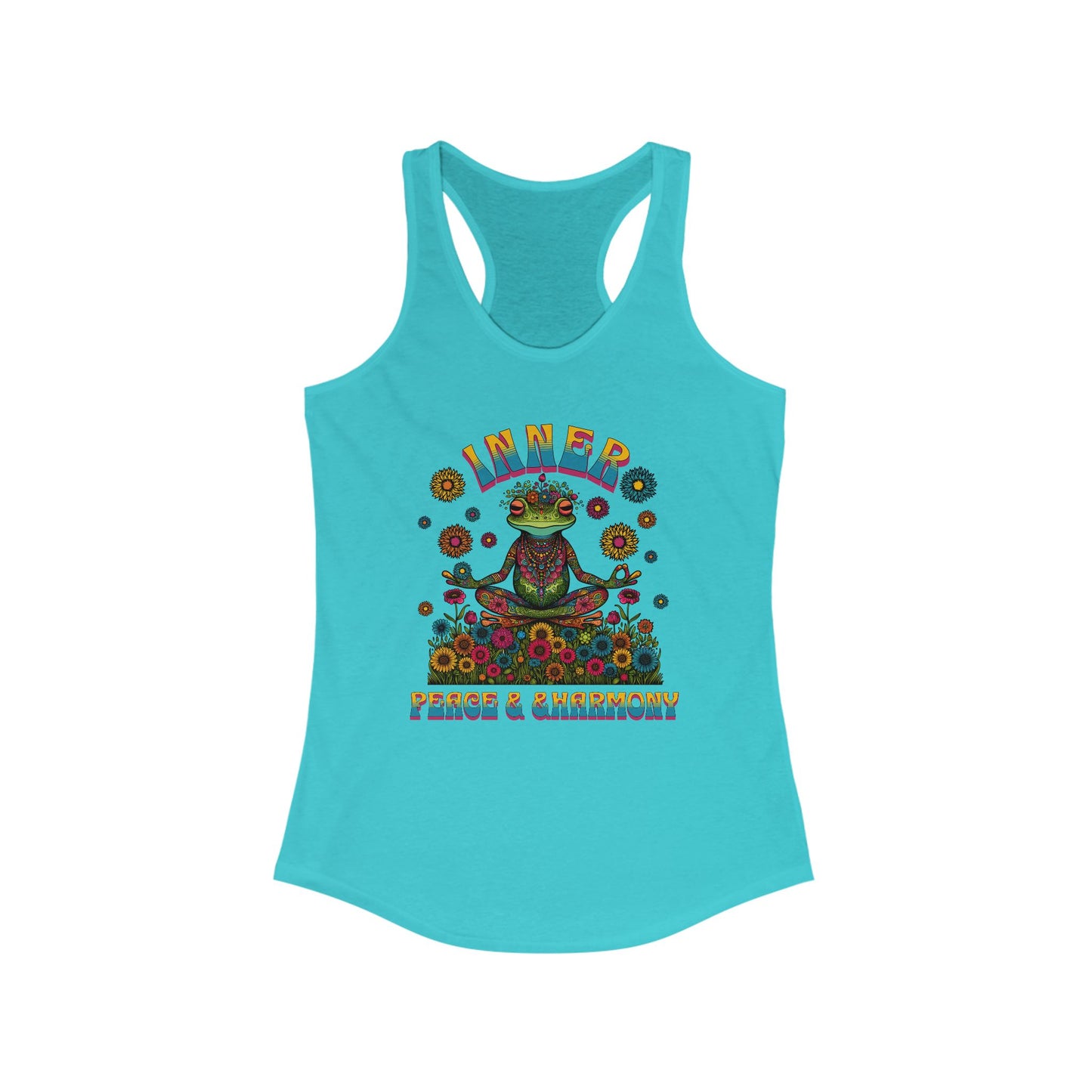 Inner Peace & Harmony Tank Top for Women - Colorful Meditation Design