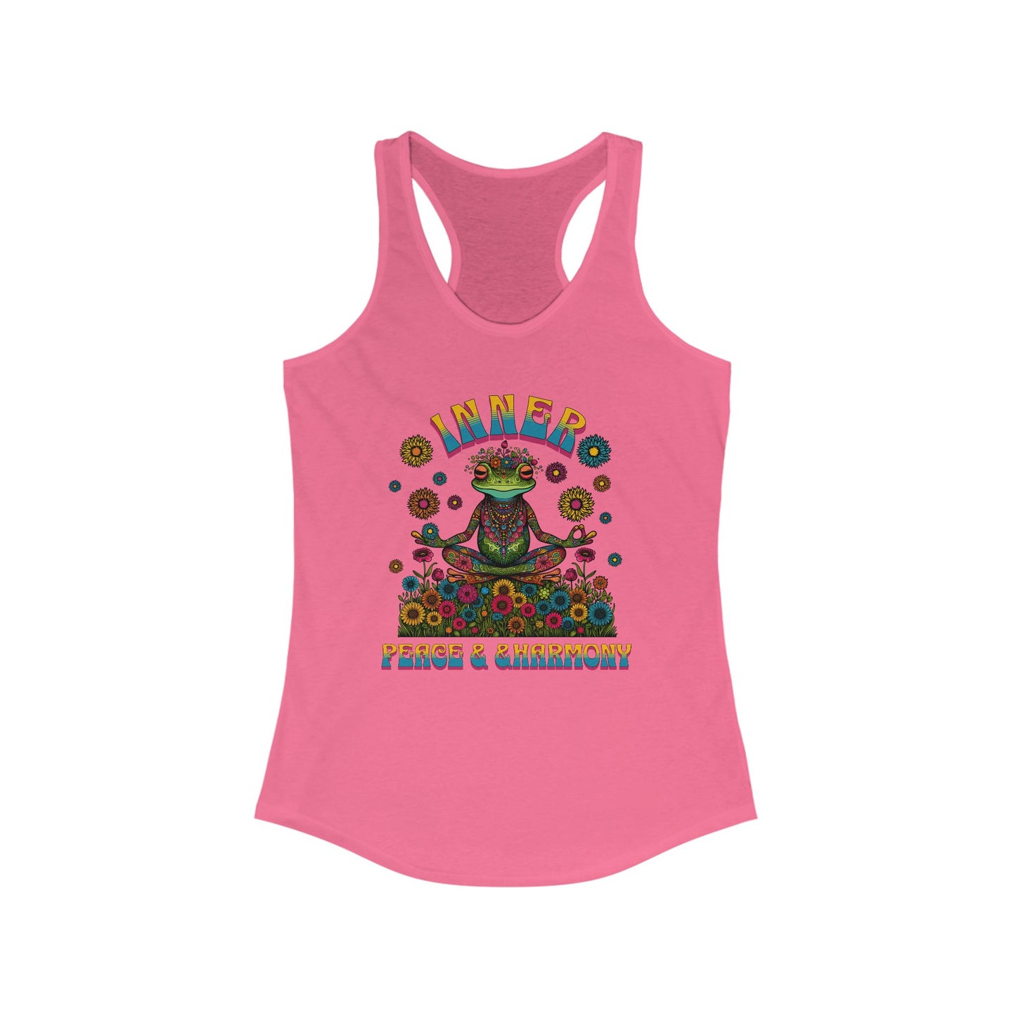 Inner Peace & Harmony Tank Top for Women - Colorful Meditation Design