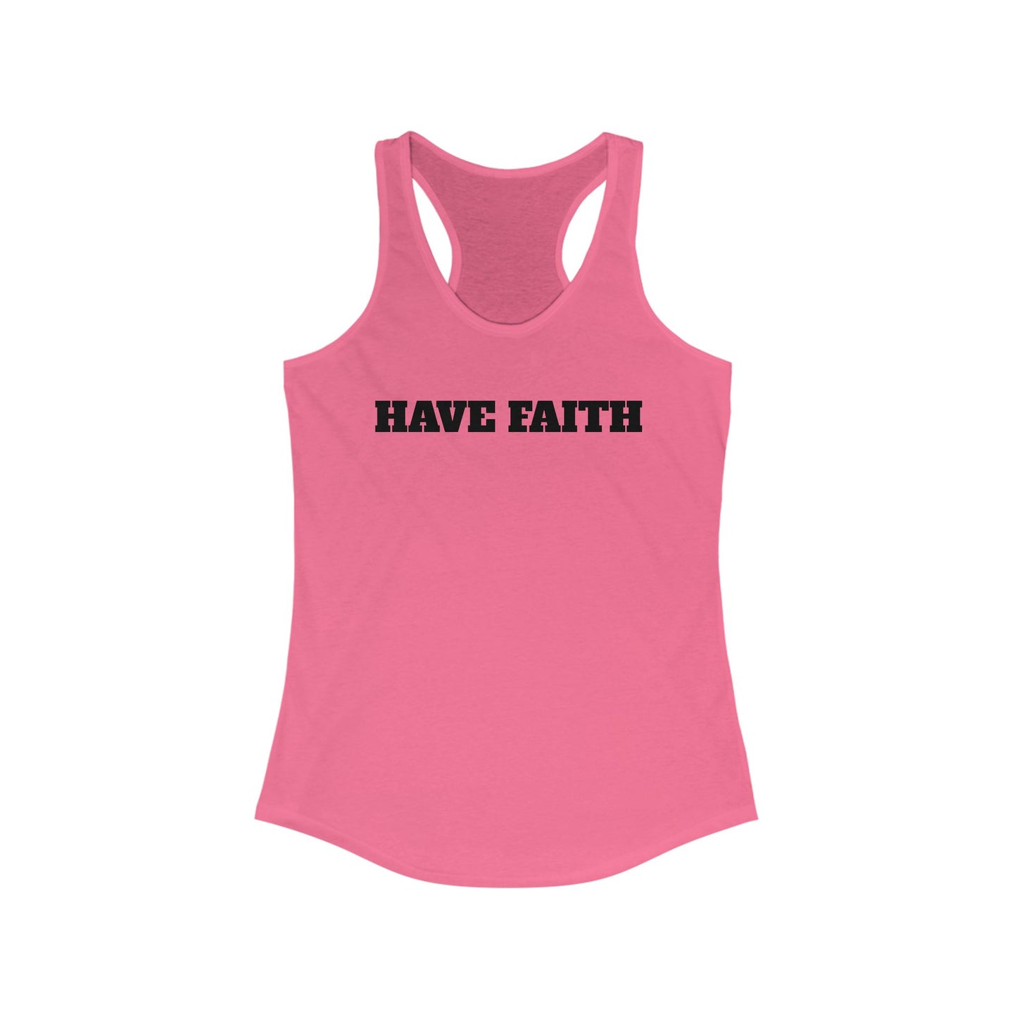 Have Faith Women's Racerback Tank - Motivational Workout Top