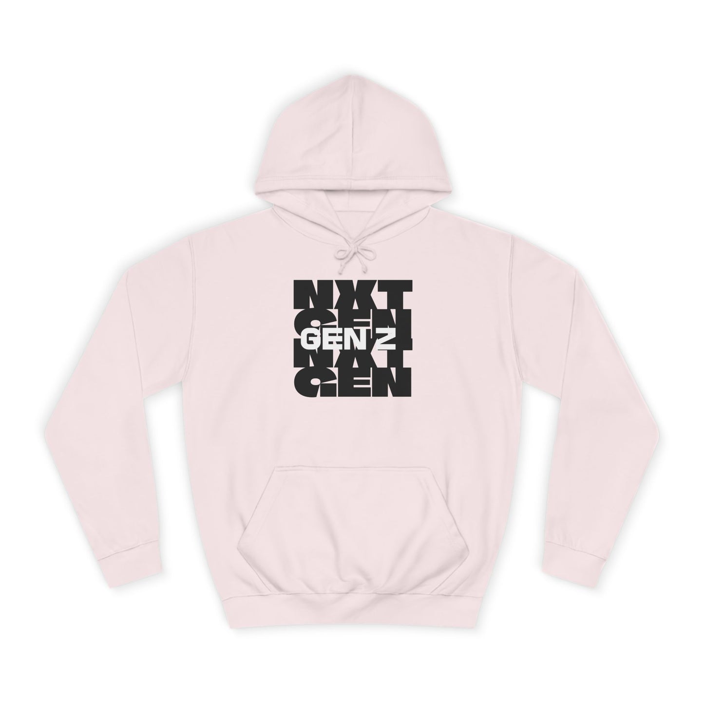 Unisex College Hoodie - Gent Z Graphic Sweatshirt