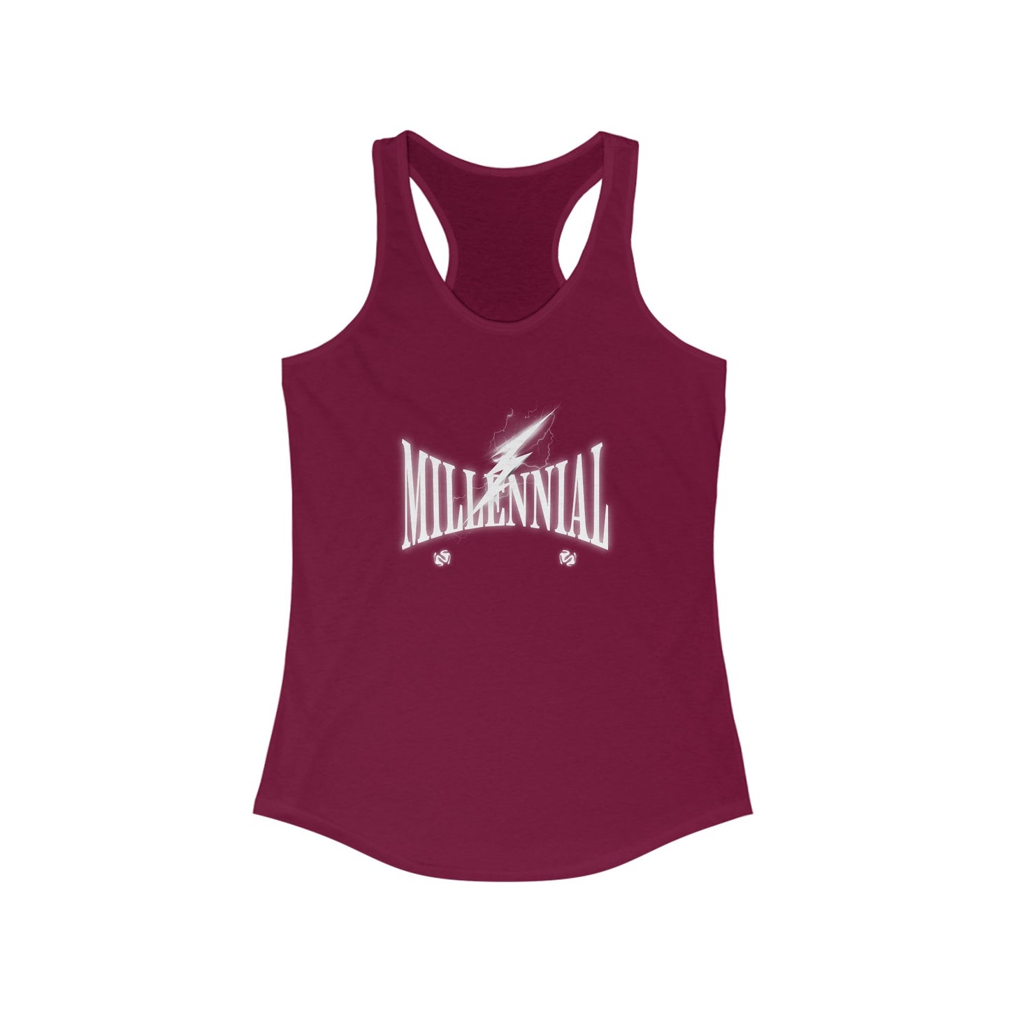 Millennial Lightning Women's Racerback Tank Top