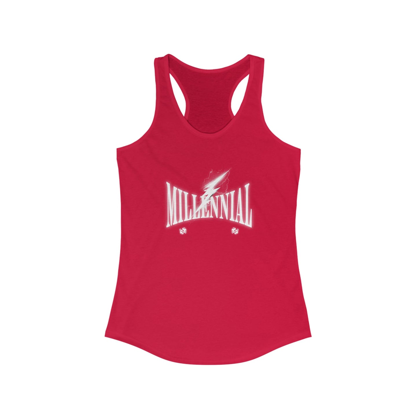 Millennial Lightning Women's Racerback Tank Top