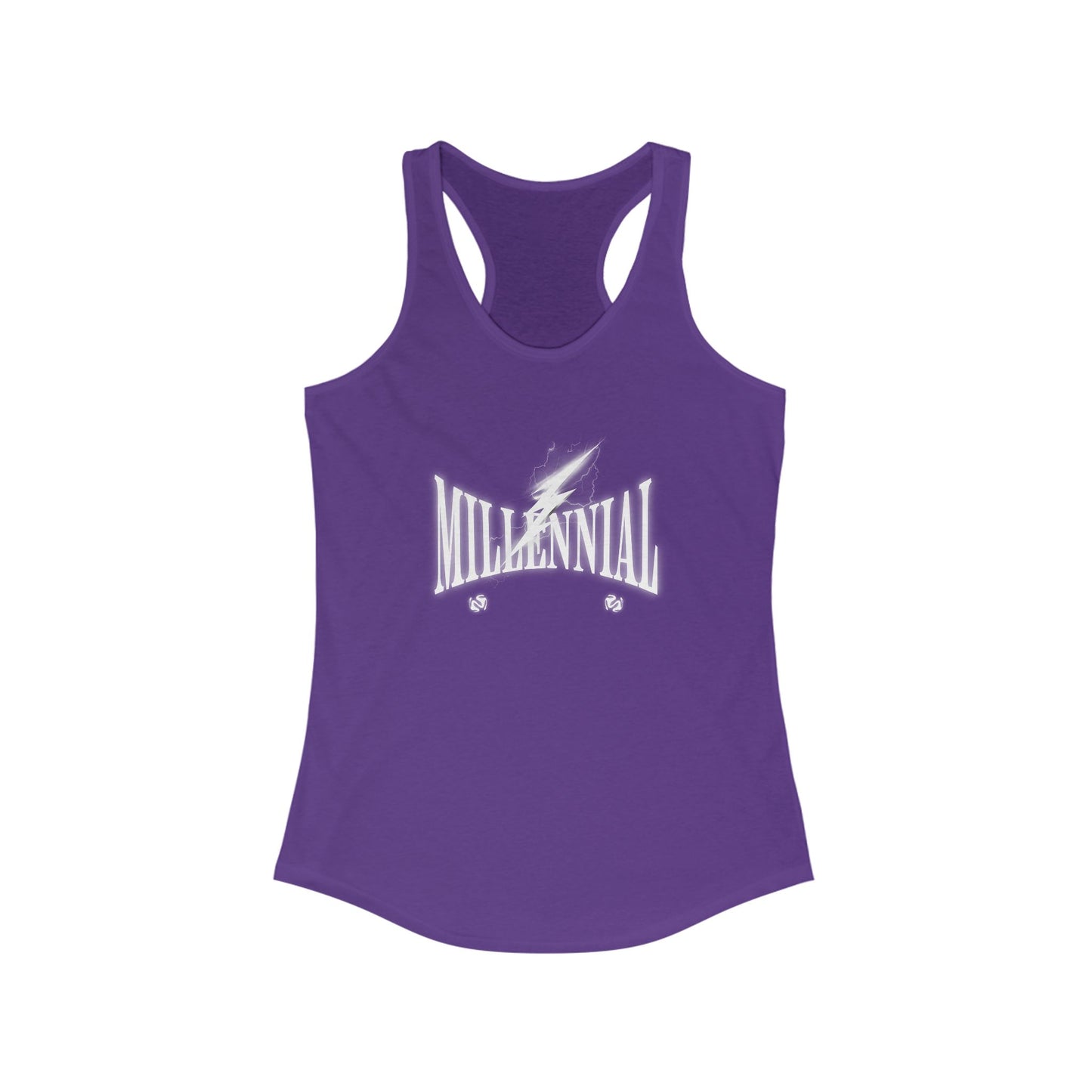 Millennial Lightning Women's Racerback Tank Top