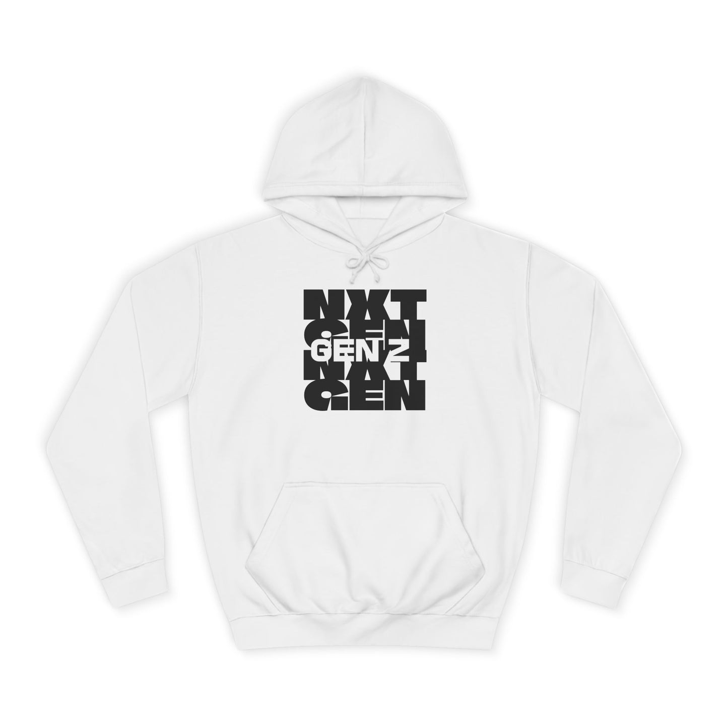 Unisex College Hoodie - Gent Z Graphic Sweatshirt