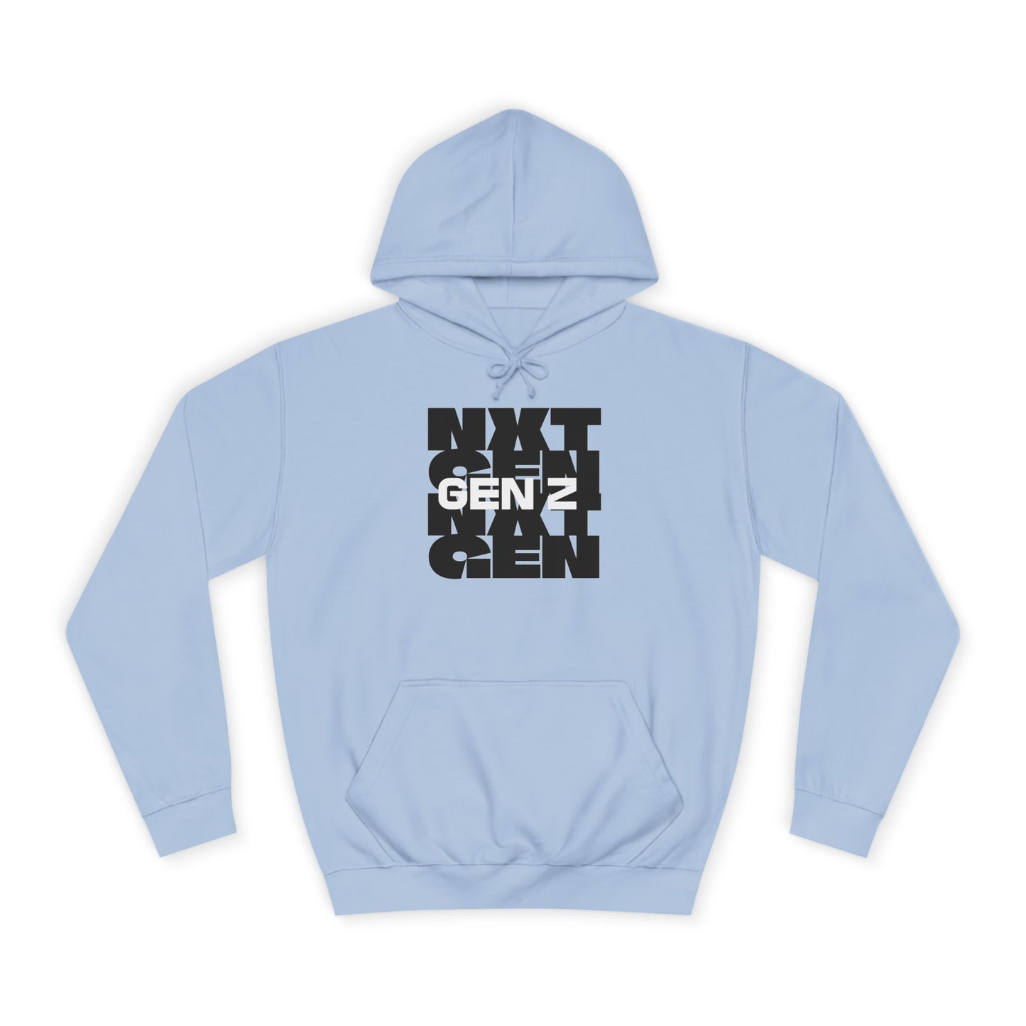 Unisex College Hoodie - Gent Z Graphic Sweatshirt