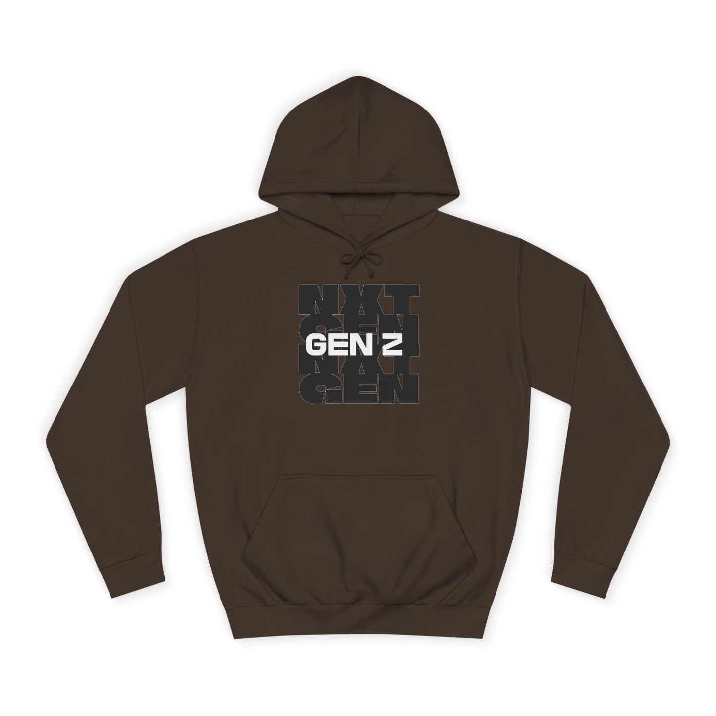 Unisex College Hoodie - Gent Z Graphic Sweatshirt