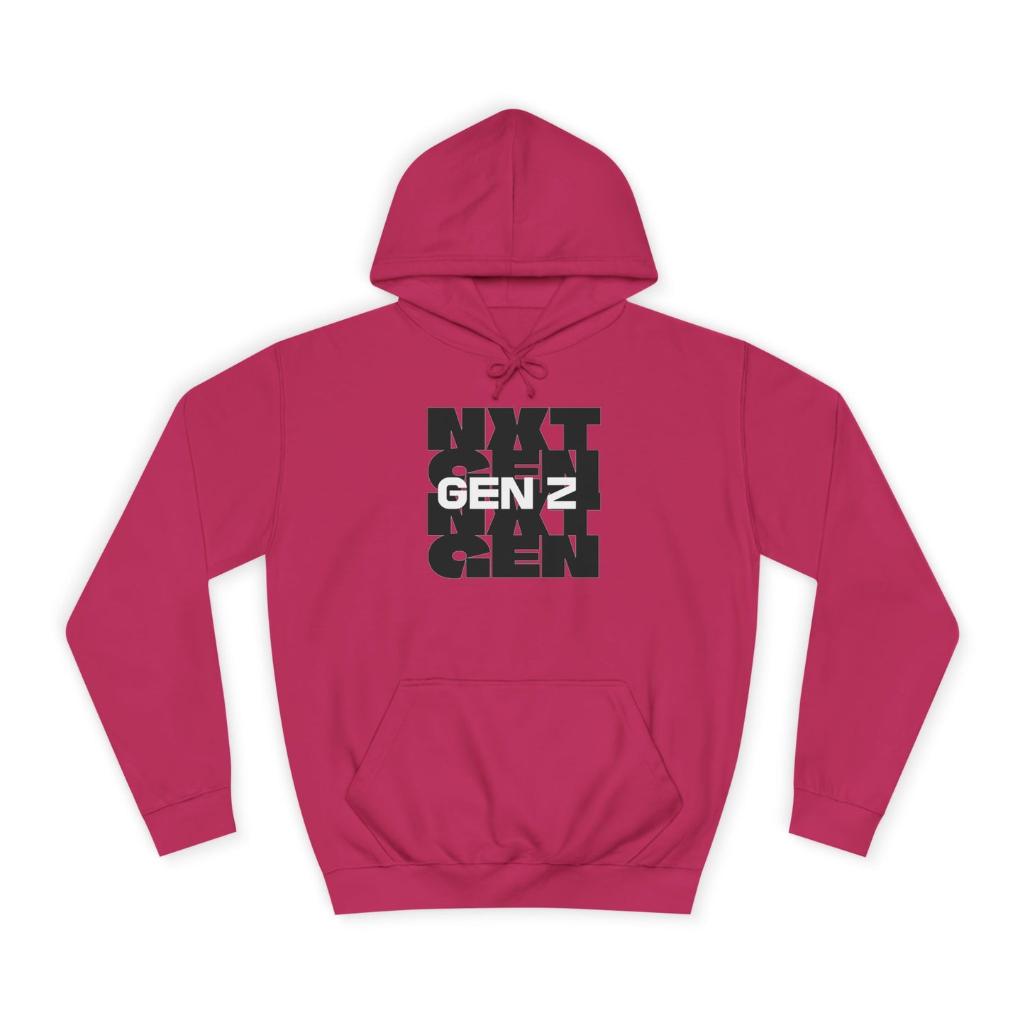 Unisex College Hoodie - Gent Z Graphic Sweatshirt