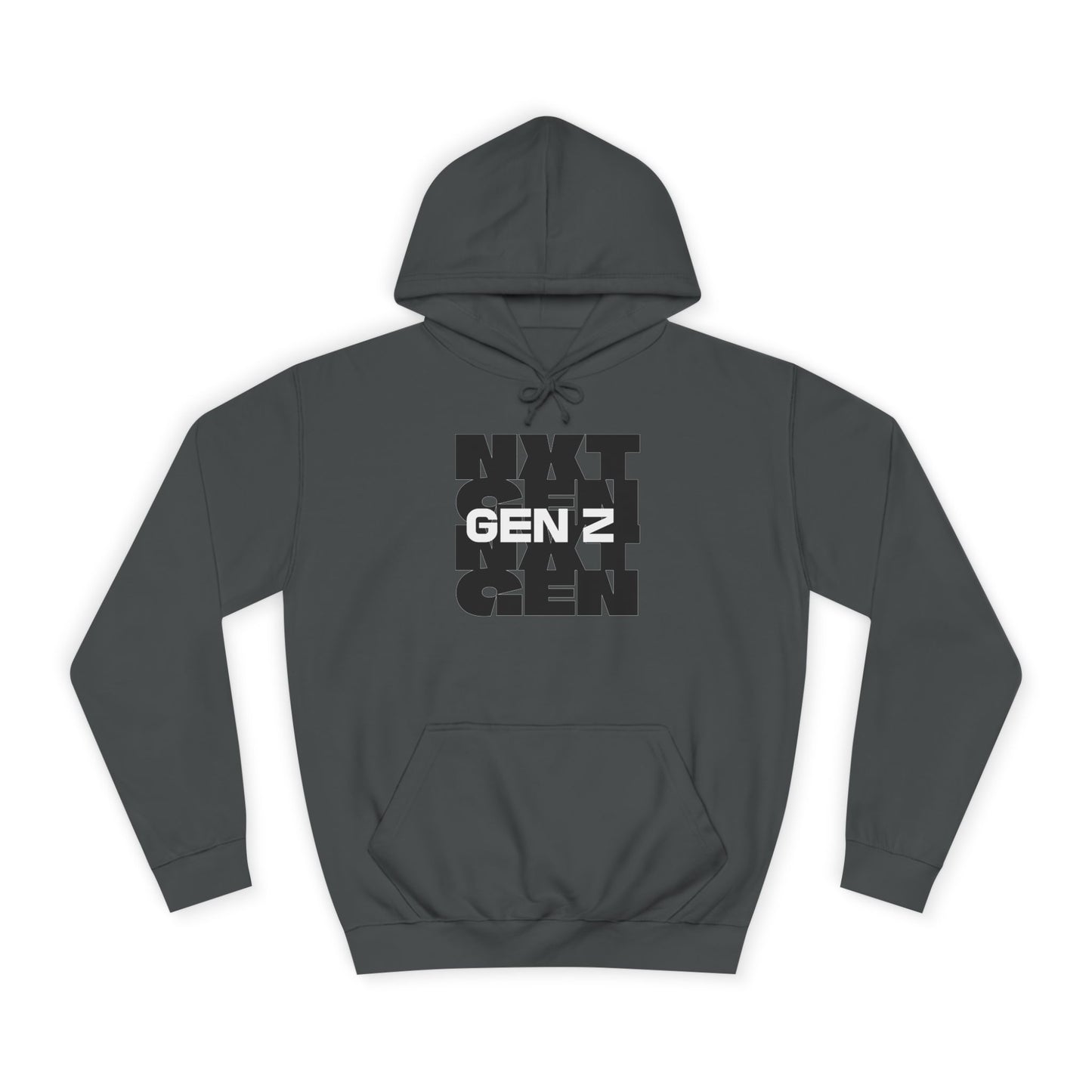 Unisex College Hoodie - Gent Z Graphic Sweatshirt