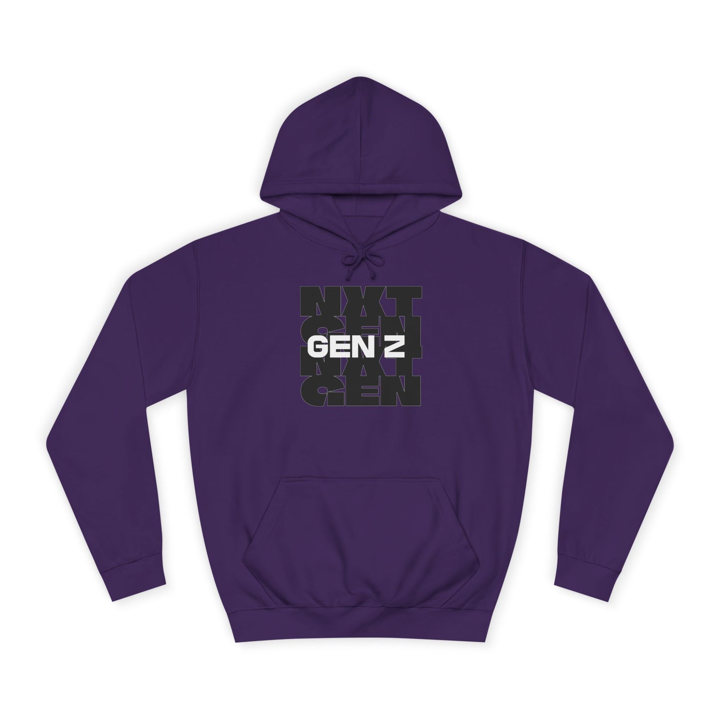 Unisex College Hoodie - Gent Z Graphic Sweatshirt