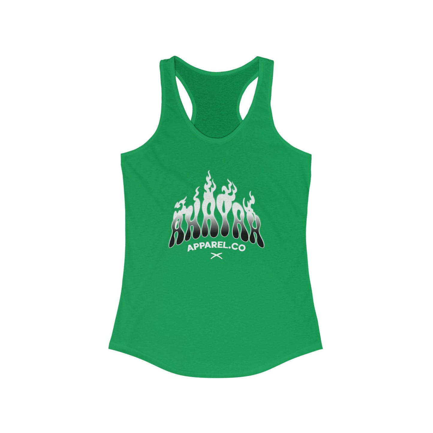 Flame Graphic Women's Racerback Tank - Stylish & Comfortable Activewear