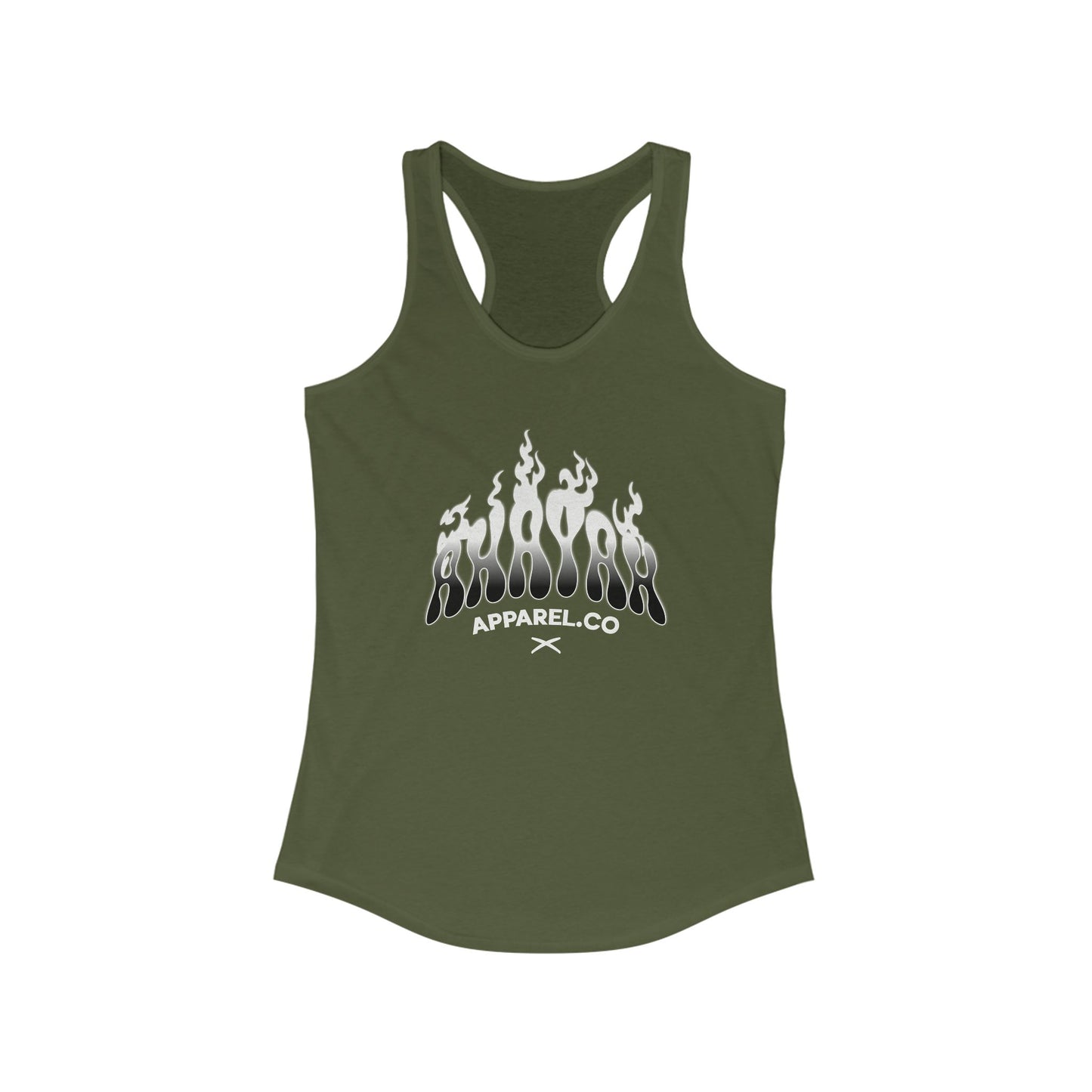 Flame Graphic Women's Racerback Tank - Stylish & Comfortable Activewear