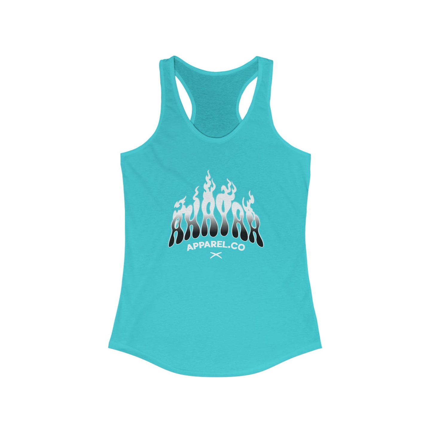 Flame Graphic Women's Racerback Tank - Stylish & Comfortable Activewear