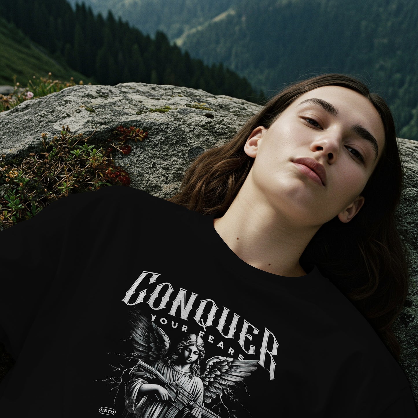 Unisex Cotton T-shirt-Conquer Your Fears
