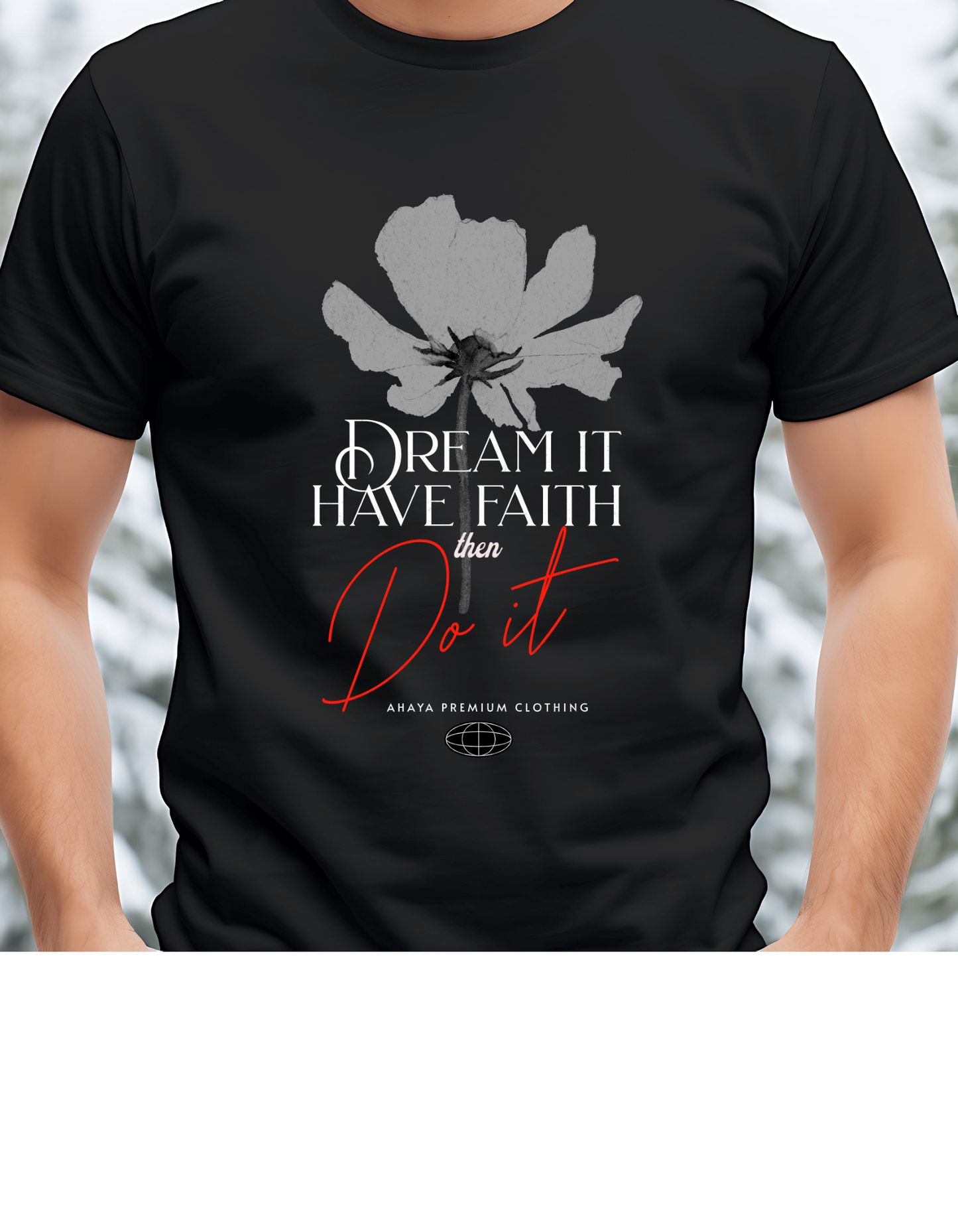 Unisex Cotton T-shirt-Dream it, Have Faith, Do it