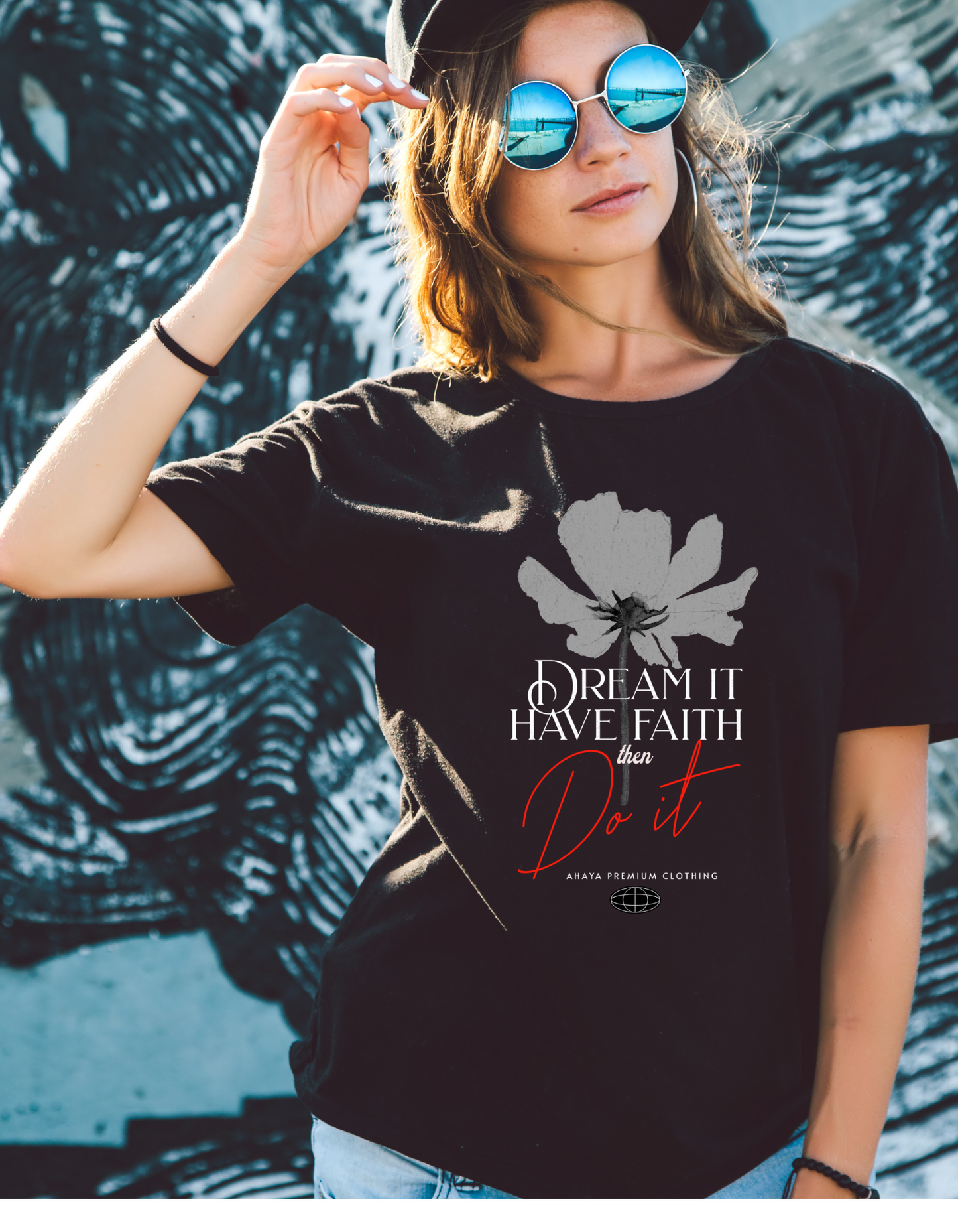Unisex Cotton T-shirt-Dream it, Have Faith, Do it