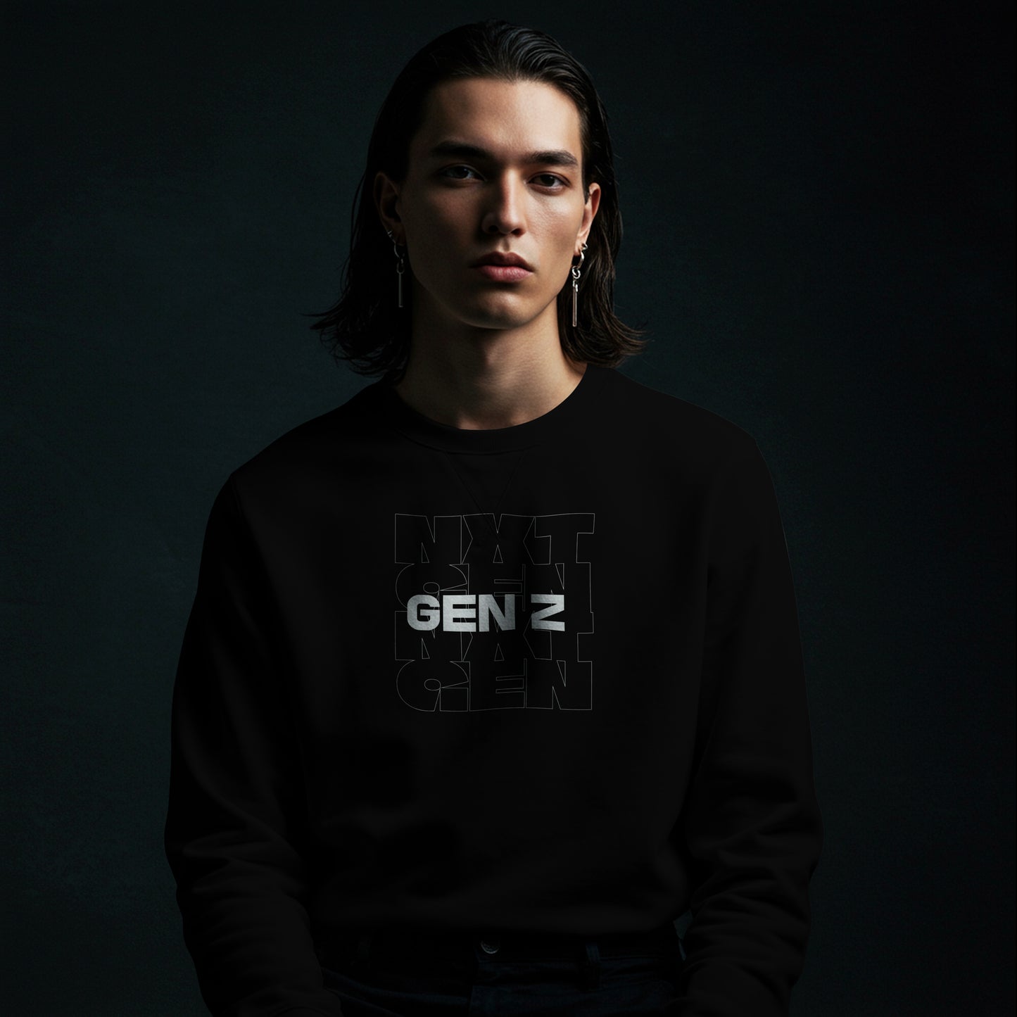 Unisex College Hoodie - Gent Z Graphic Sweatshirt