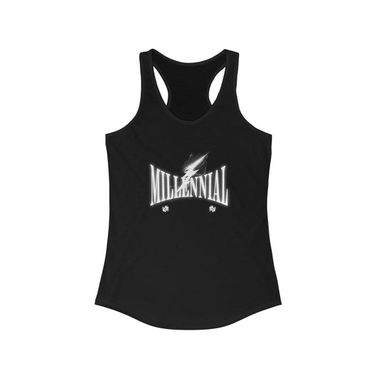 Millennial Lightning Women's Racerback Tank Top