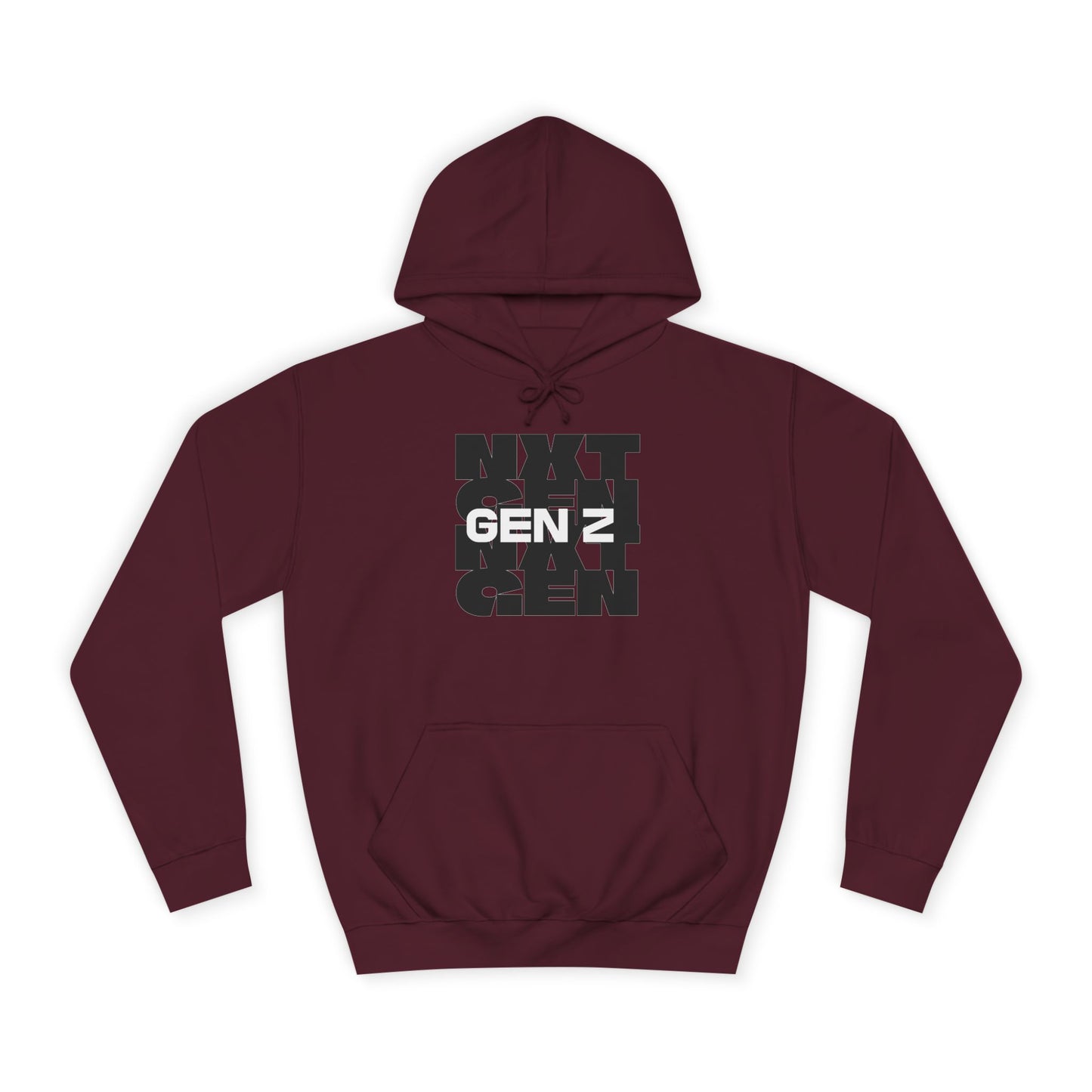 Unisex College Hoodie - Gent Z Graphic Sweatshirt