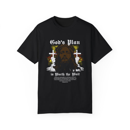 Unisex Cotton T-shirt-Gods Plan