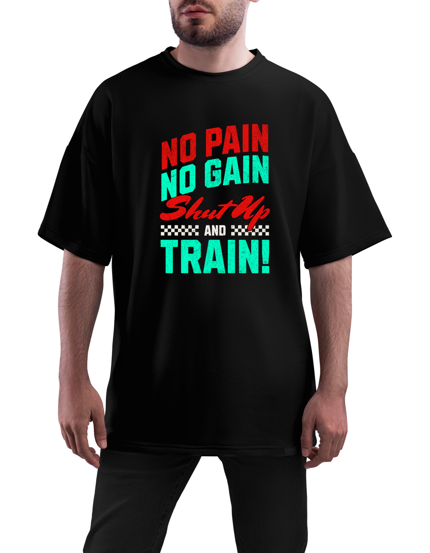 Cotton T-shirt-No Pain No Gain
